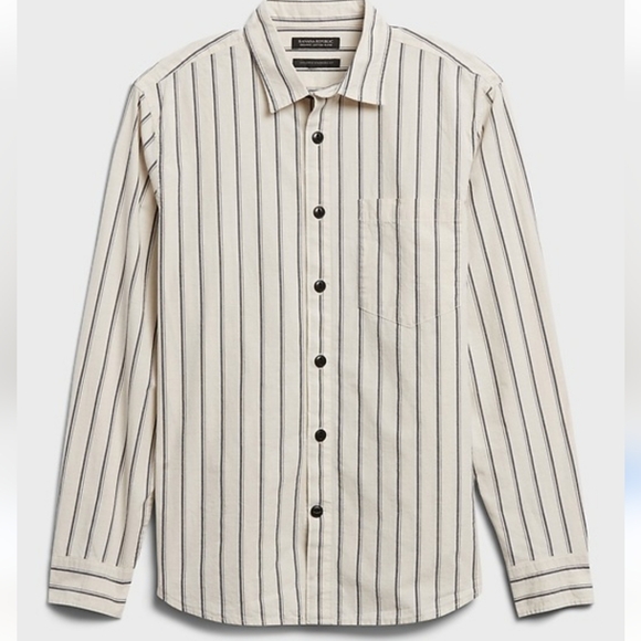 NWT BANANA REPUBLIC | Wide Stripe Shirt - Picture 2 of 5